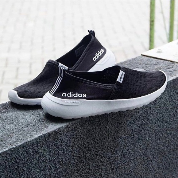 adidas Shoes - Adidas Cloudfoam Lite Racer Black Sneakers 7.5